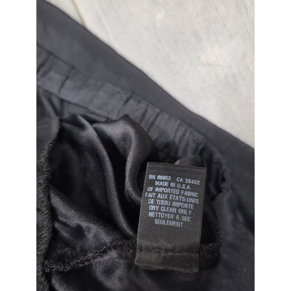 Cynthia Steffe wide legs Silk Jumpsuit Black Sz 12 A005220 - Picture 7 of 9